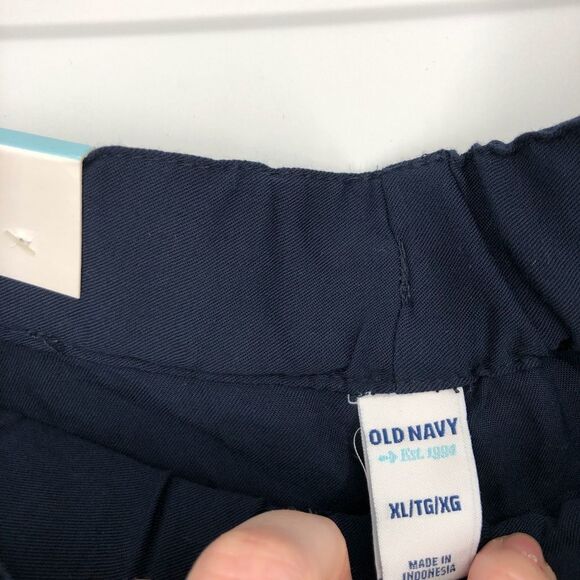 Old Navy Womens Pants Size XL Blue Tux Stripe Pull On Pockets NEW - Picture 6 of 8